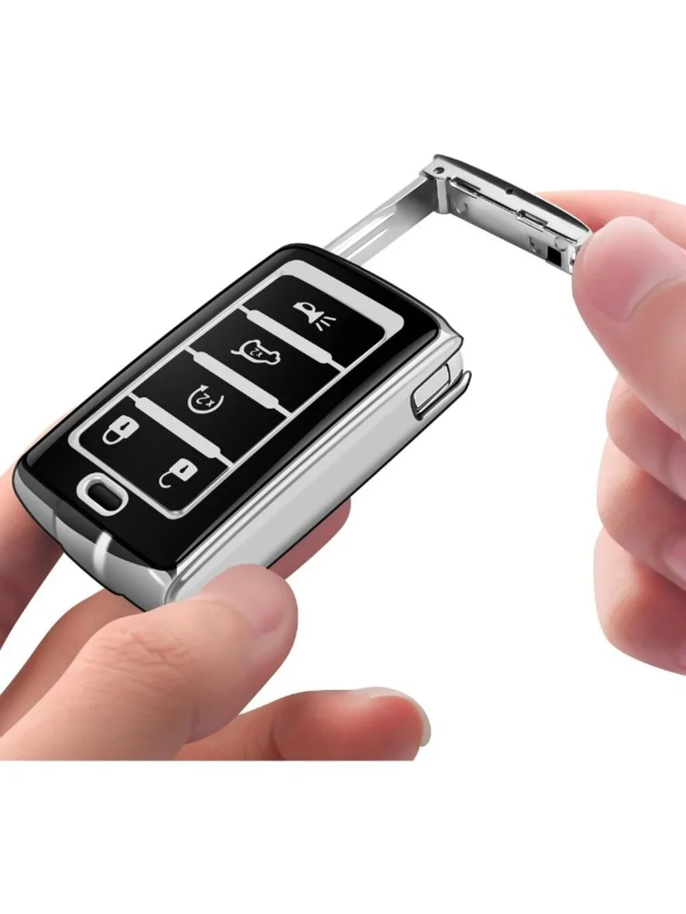 Soft Key Fob Cover with Keychain - Full Protection for 2021-2026 Jeep Models